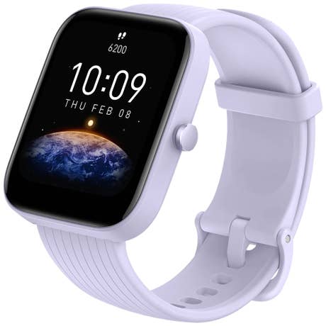 Amazfit Bip 3 - Seite mit Band schräg - Lila Amazfit Bip 3 - Seite mit Band schräg - Lila