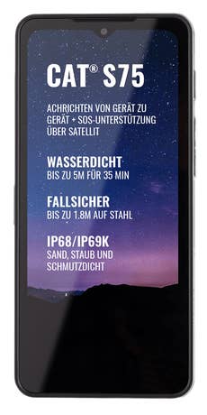 Caterpillar-Cat-S75-Smartphone-Front Cat S75 Smartphone für das Datenblatt