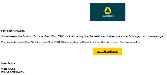 Commerzbank Phishing