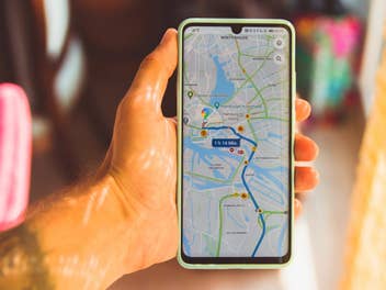 Google Maps auf einem Smartphone
