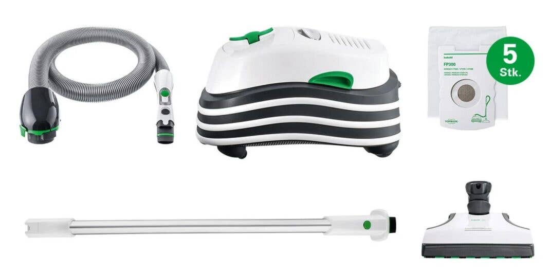 Lieferumfang des Bodenstaubsaugers VT300 von Vorwerk im Basis-Set